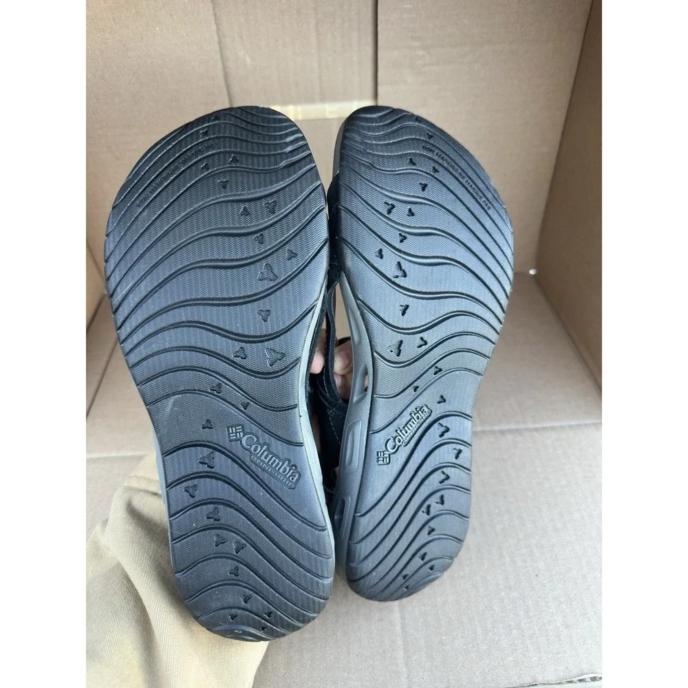 Columbia Sunlight Vent II Women's 8 Sandals Black Gray Adjustable Hiking Water